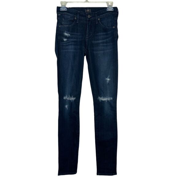 Citizens of Humanity Jeans Women 27 Dark Wash Blue Denim Avedon Low Rise Skinny - Picture 1 of 9